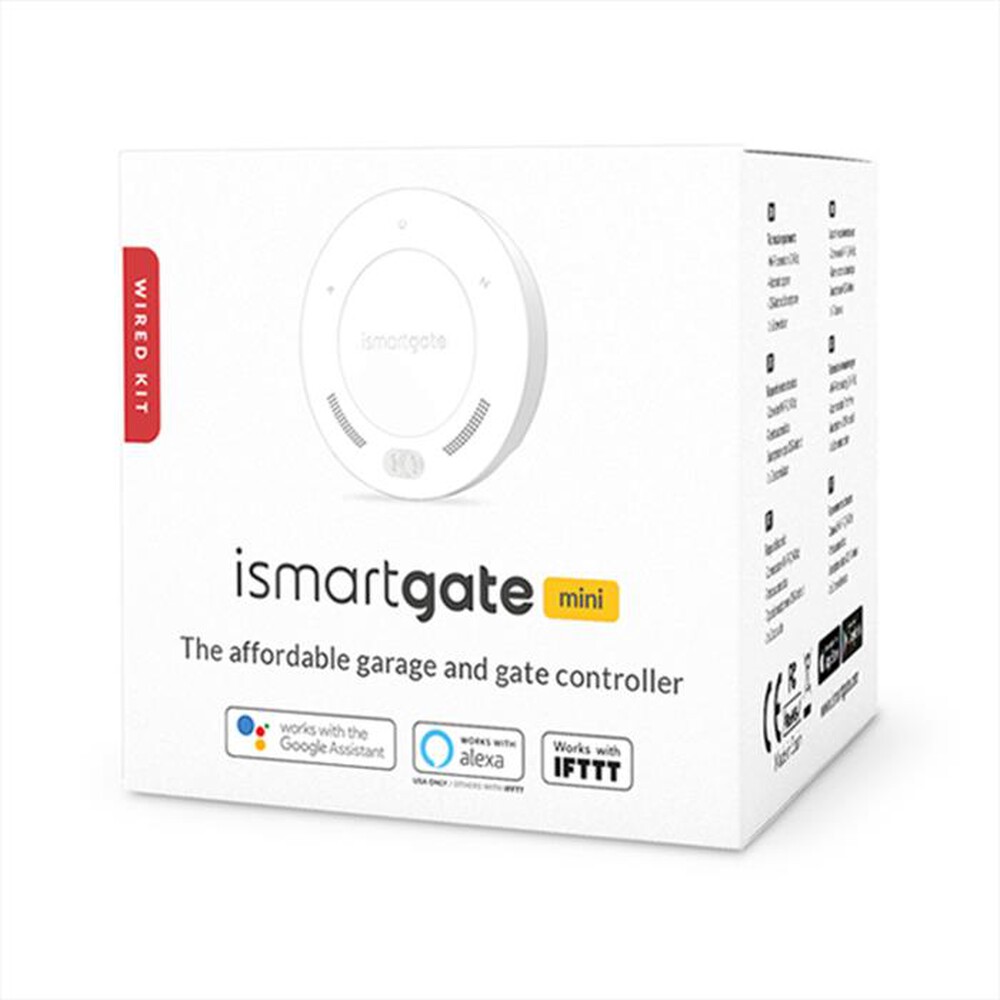 "ISMARTGATE - STANDARD MINI WIRED-WHITE"