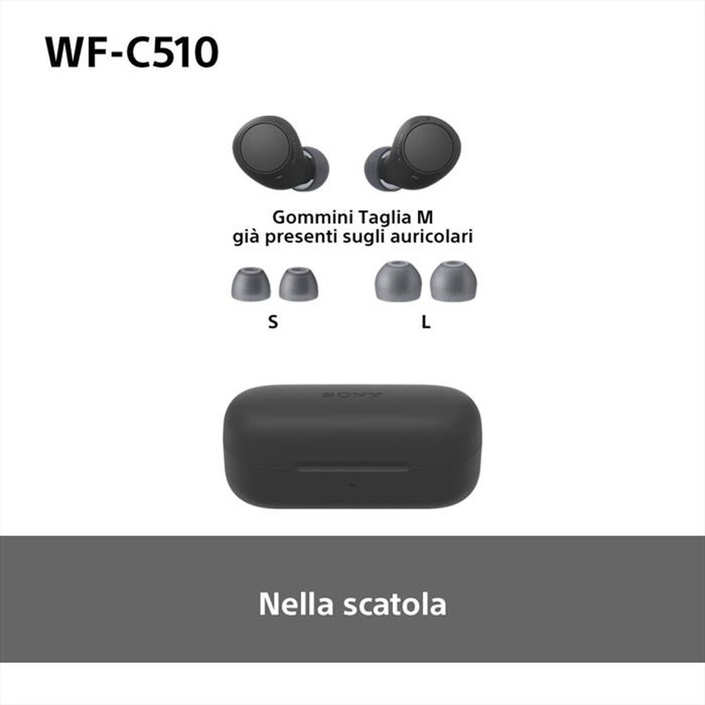 Immagine del prodotto SONY - Auricolari Bluetooth WFC510B.CE7-Nero