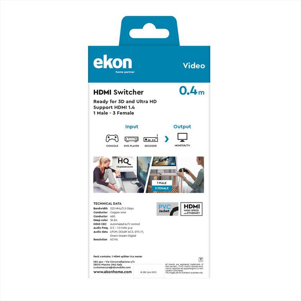 Immagine del prodotto SBS - ECVHDMISWITCH31-Nero