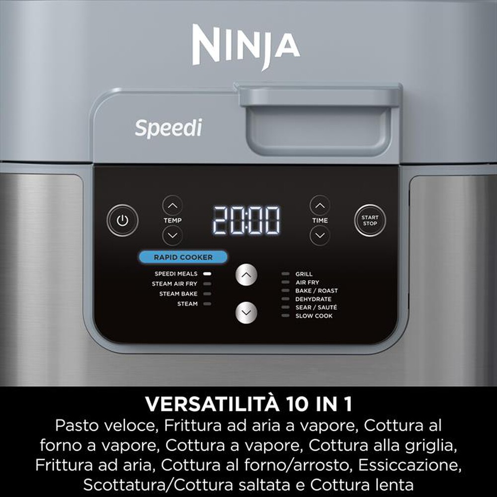 "NINJA - Rapid cooker-friggitrice aria Speedi ON400EU-grigio"