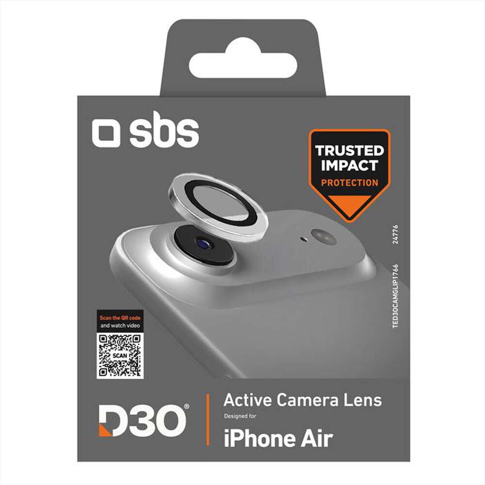 Immagine del prodotto SBS - D3O Camera glass per iPhone 17 Air-Nero