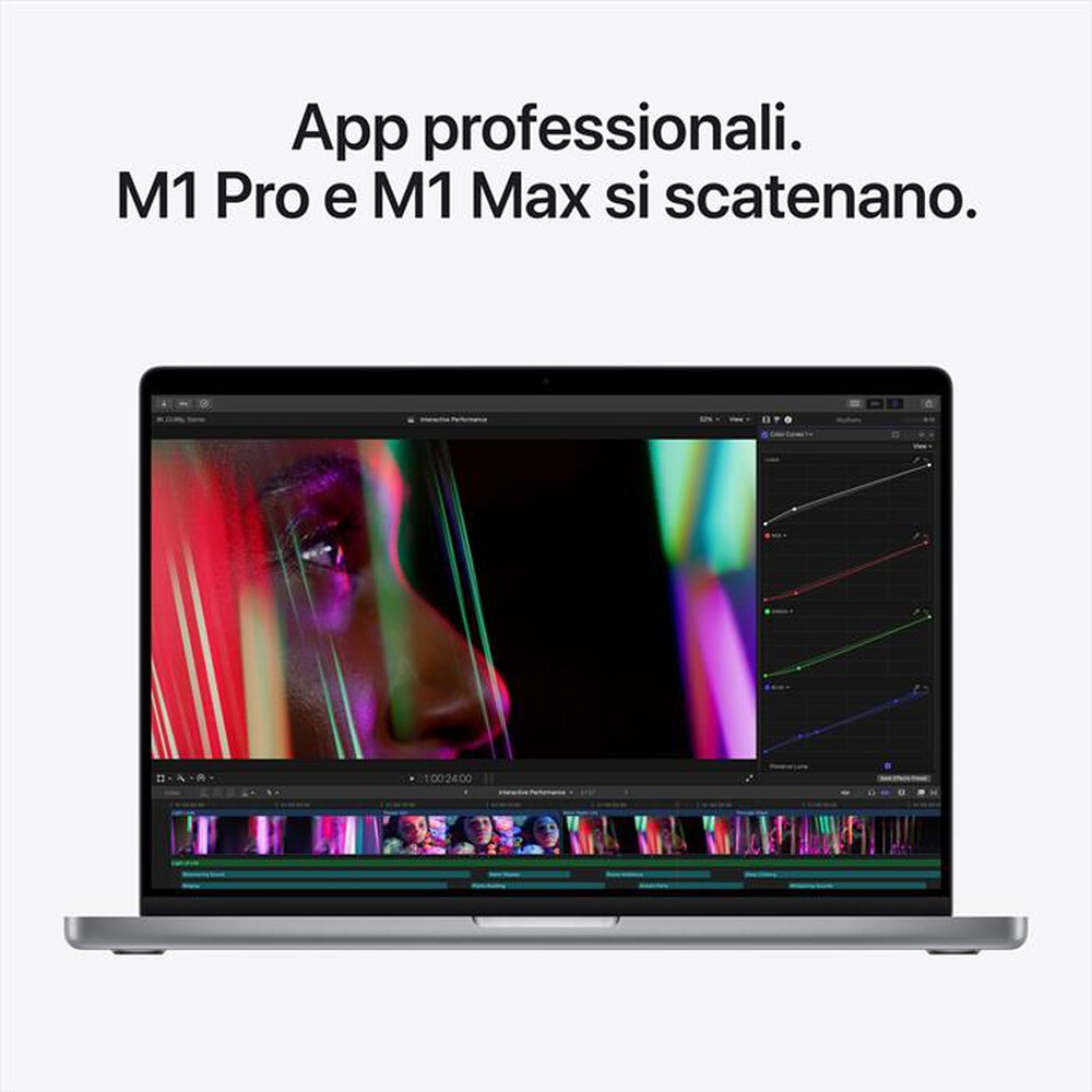 "APPLE - MacBook Pro 16\" M1 Pro 10-core 16-core 512GB SSD - Grigio Siderale"