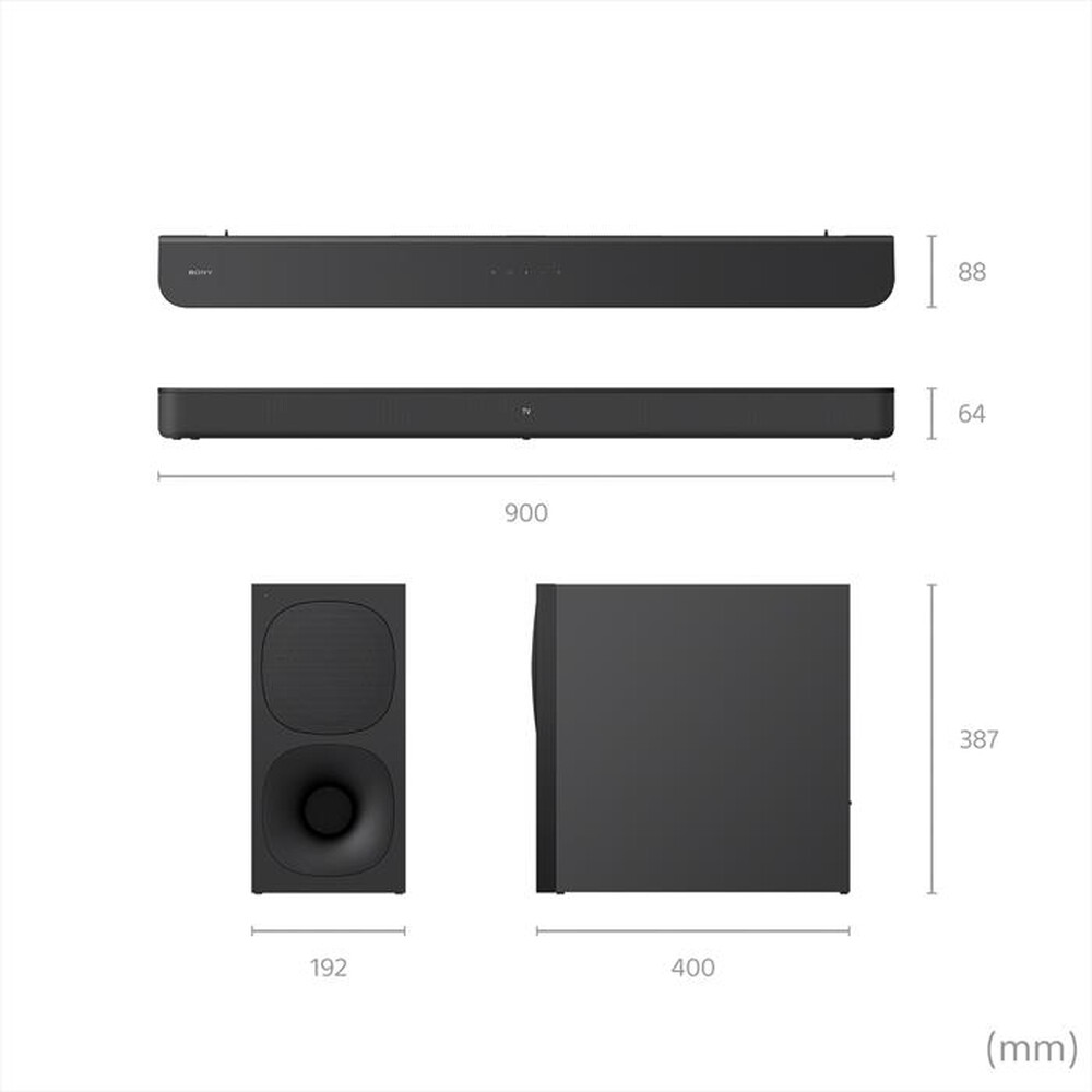 Immagine del prodotto SONY - Soundbar 2.1 HT-S400-Nero