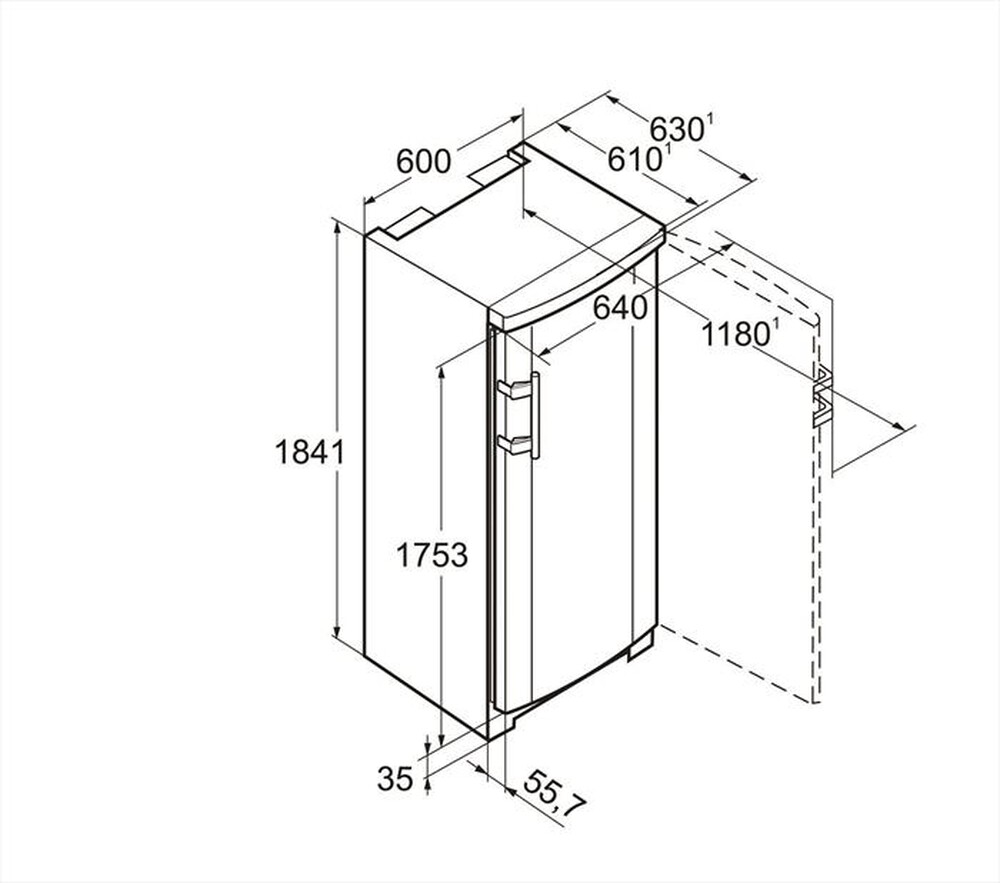 "LIEBHERR - Congelatore verticale GNP 3013-23 Classe F 304 lt-Bianco"