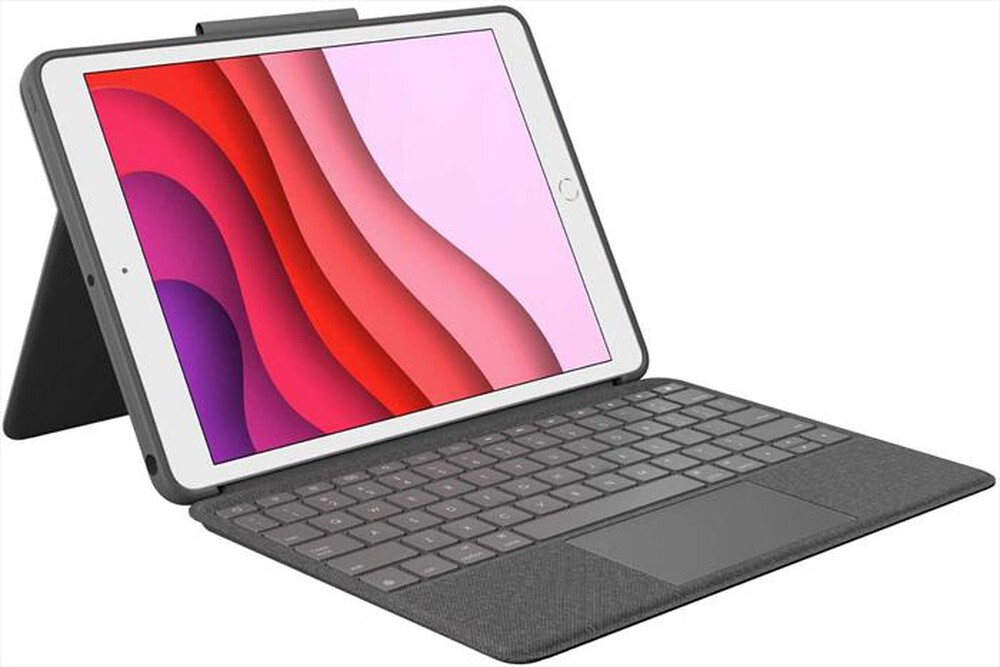 "LOGITECH - Combo Touch iPad 7a gen-Grigio"