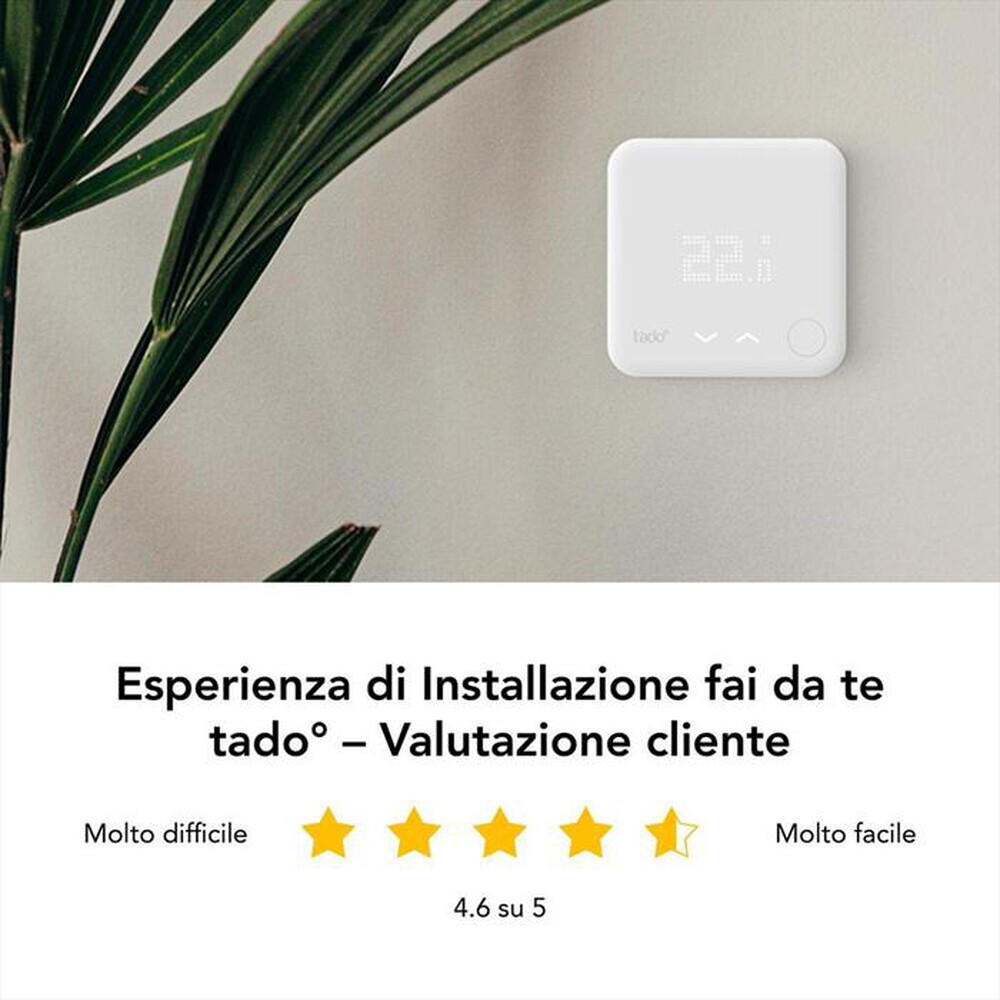 "TADO - TERMOSTATO SMART KIT V3+ CON 2 VALVOLE BASIC-White"