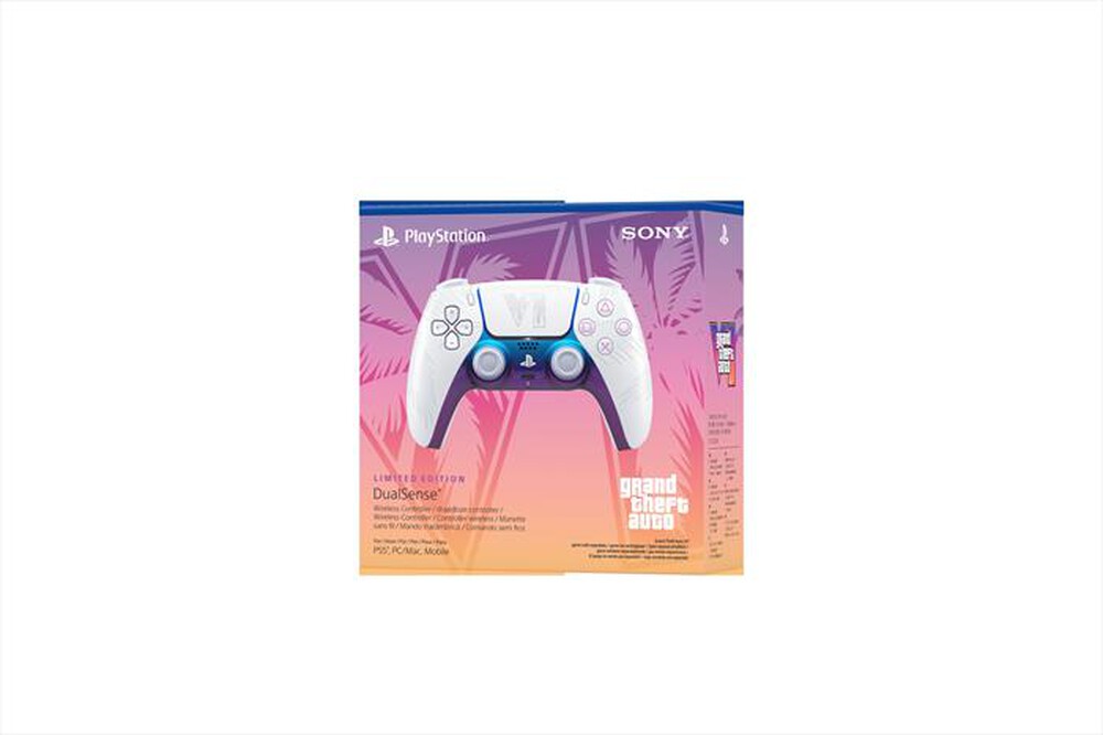 Immagine del prodotto SONY COMPUTER - Controller wireless DualSense GRAND THEFT AUTO VI-Bianco, Rosa, Blu