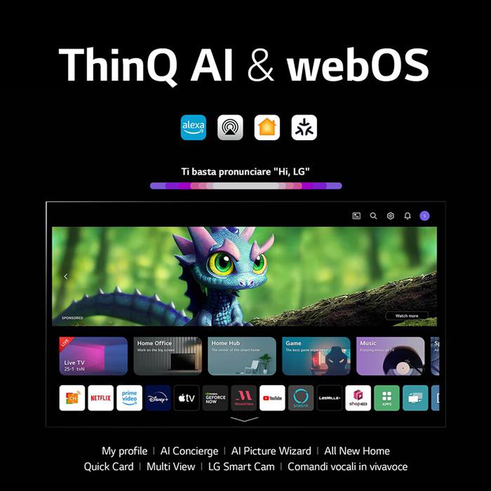 "LG - Smart TV OLED UHD 4K 83\" OLED83G36LA-Argento"
