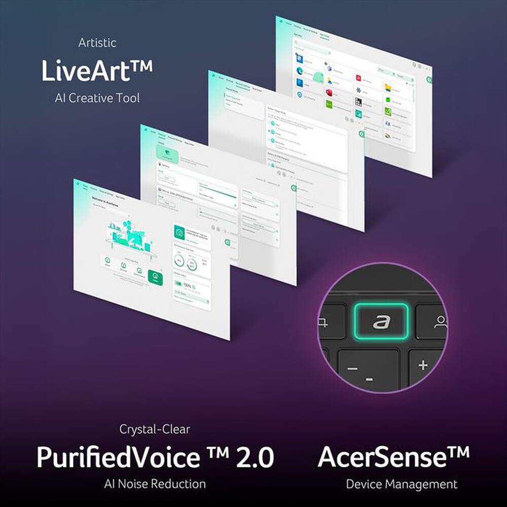 Immagine del prodotto ACER - Notebook SWIFT GO 16 AI SFG16-74-91ZJ-Nero