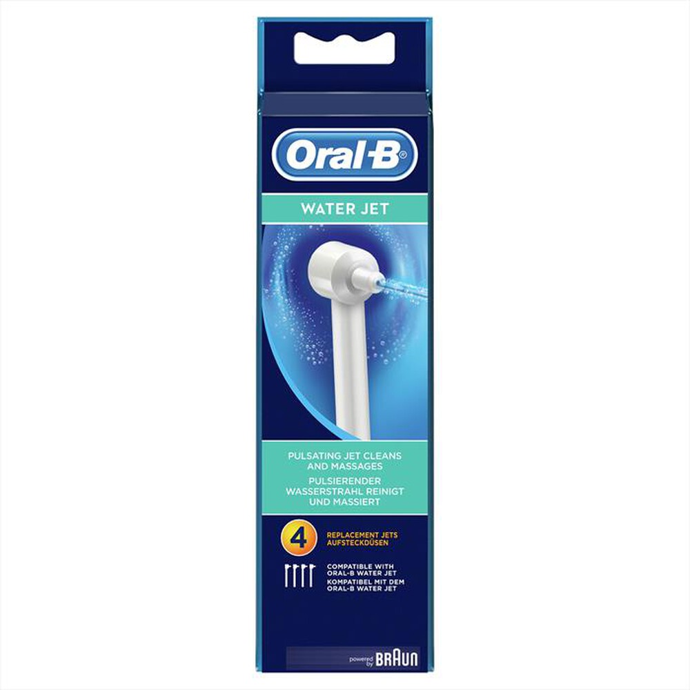 "ORAL-B - TESTINE DI RICAMBIO OXYJET, 4 PEZZI-Bianco"
