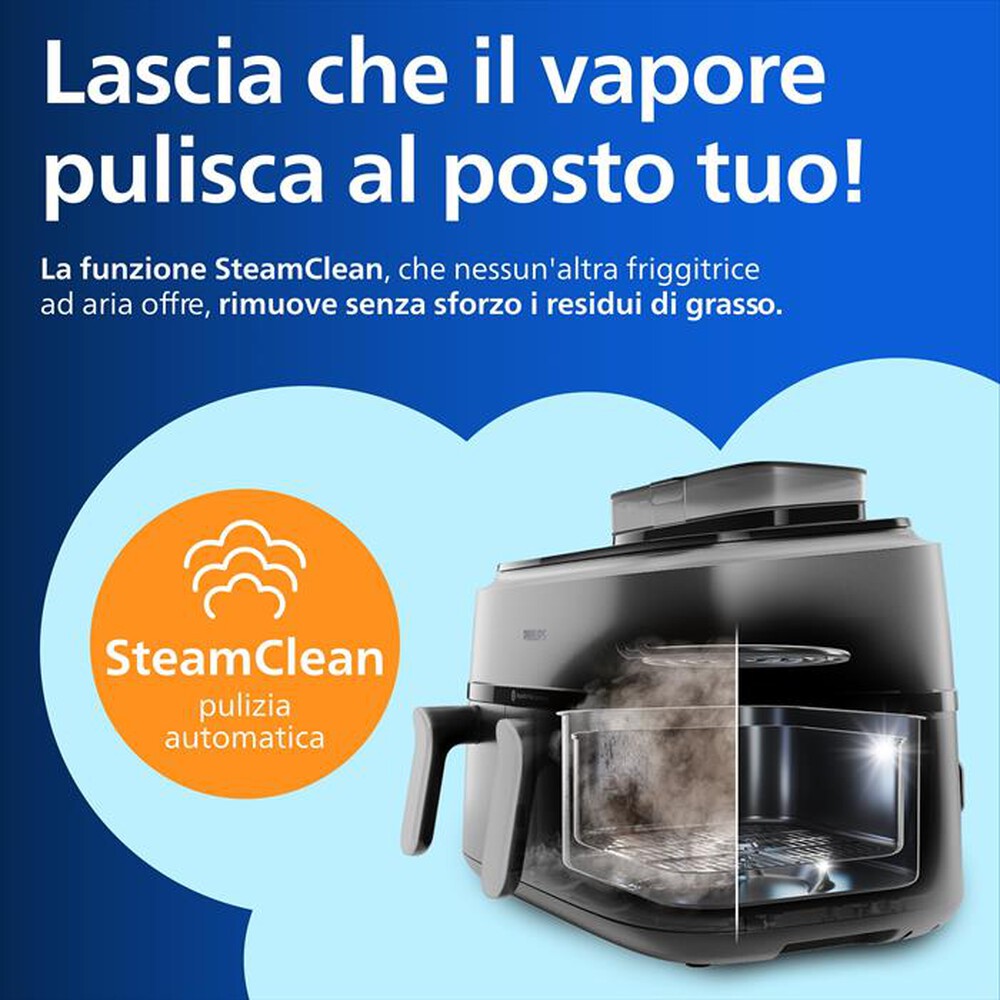 Immagine del prodotto PHILIPS - AIRFRYER SERIE 5000 DA 9L COTTURA VAPORE NA555/00-Inox