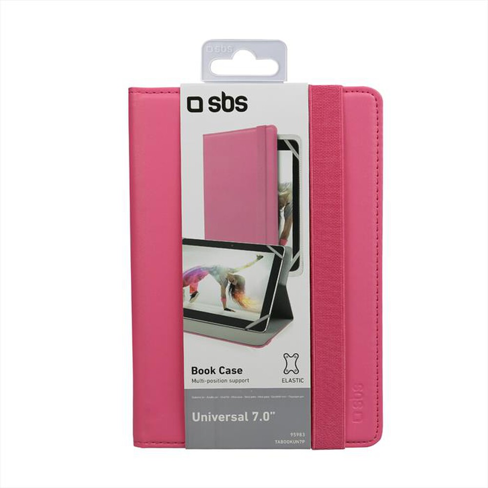 "SBS - TABOOKUN7P Custodia a libro Tablet 7\"-Rosa"