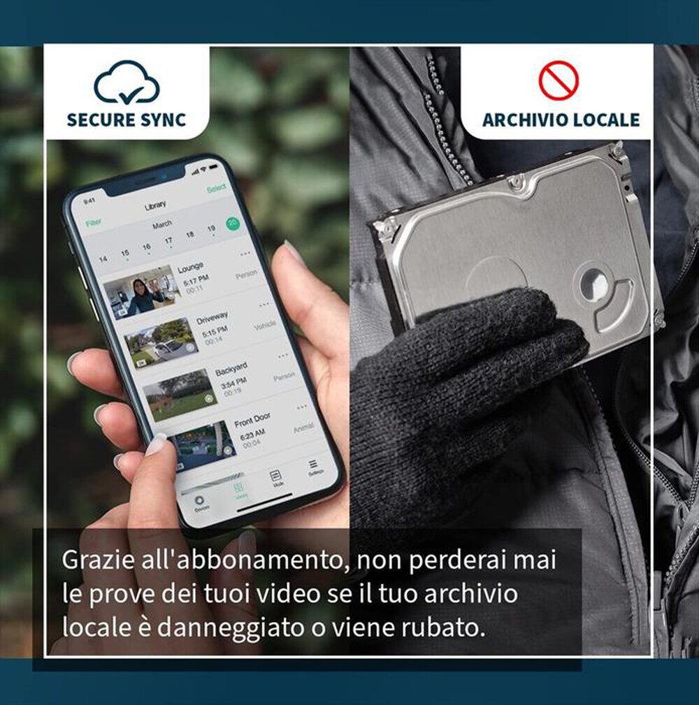 Immagine del prodotto ARLO - ULTRA V2 2 CAM 4K + HUB + PANNELLO SOLARE-White