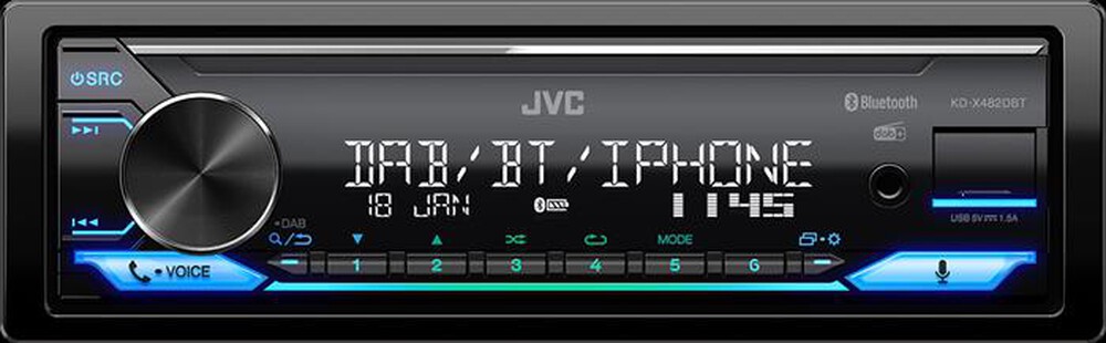 "JVC - Car Stereo KD-X482DBT-nero"