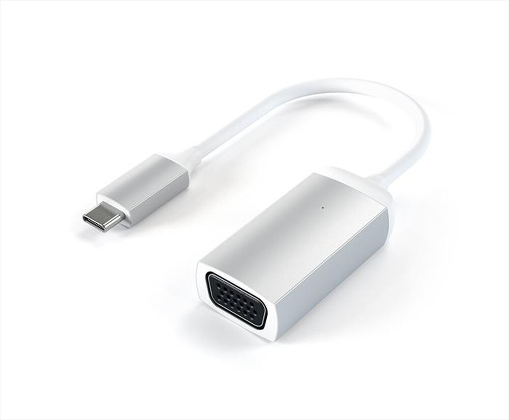 "SATECHI - ADATTATORE USB-C A VGA-Silver"