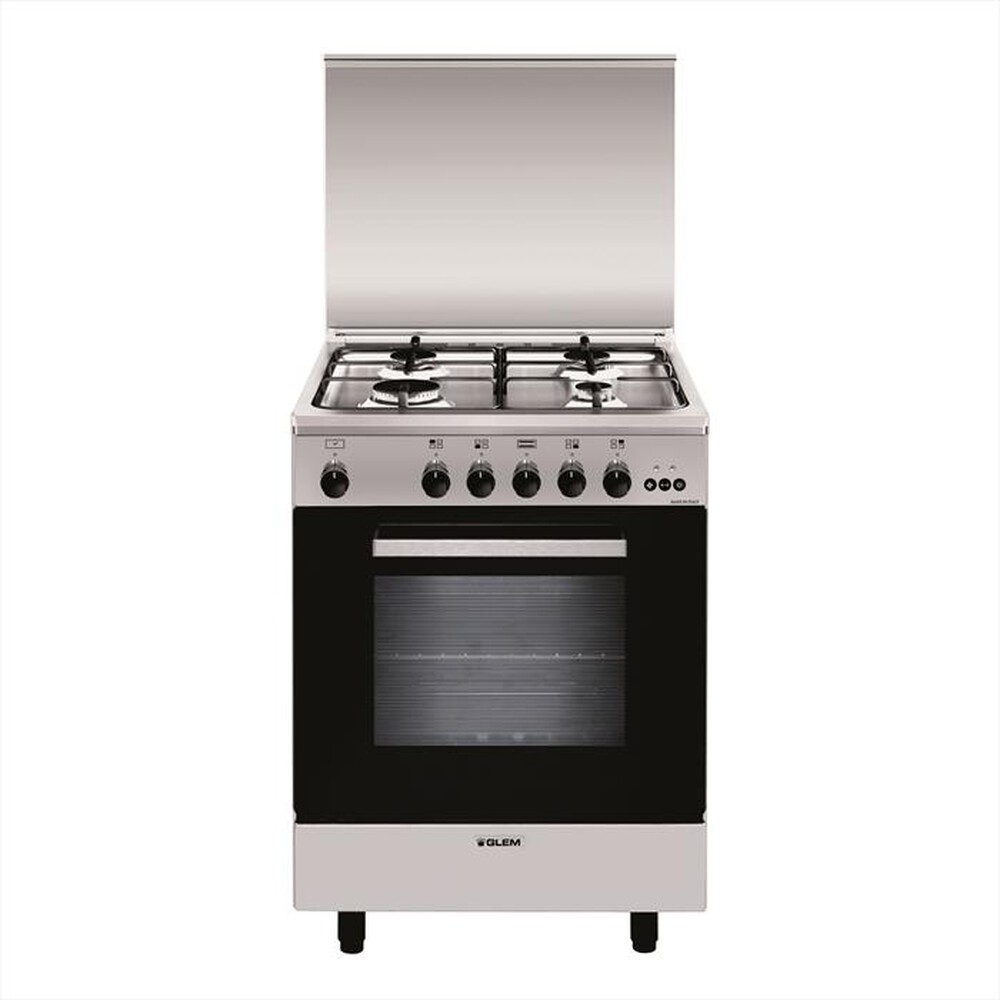 "GLEM GAS - Cucina a gas A554VI Classe A-Inox"