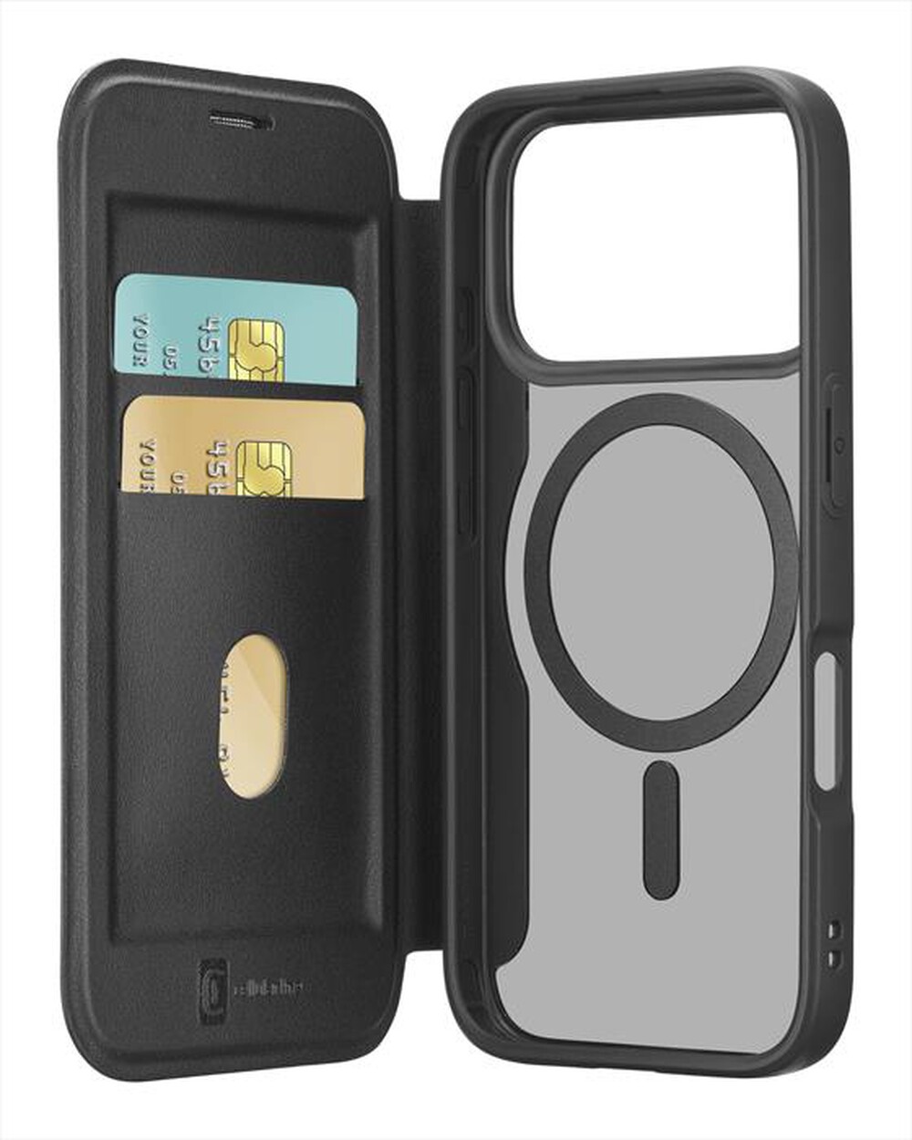 Immagine del prodotto CELLULARLINE - Custodia a libro DAILY MAG per IPHONE 17 PRO-Nero, Trasparente