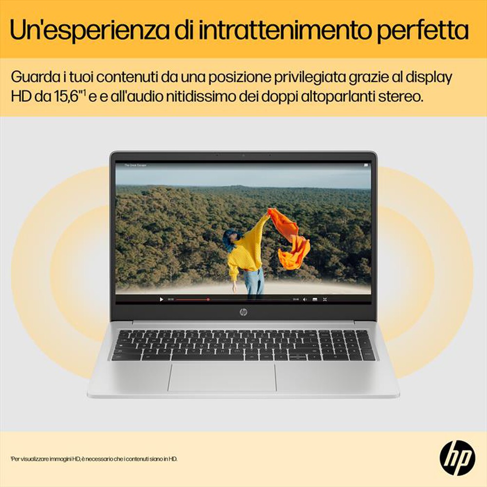 "HP - Notebook CHROMEBOOK 15A-NA0001NL-Mineral Silver"