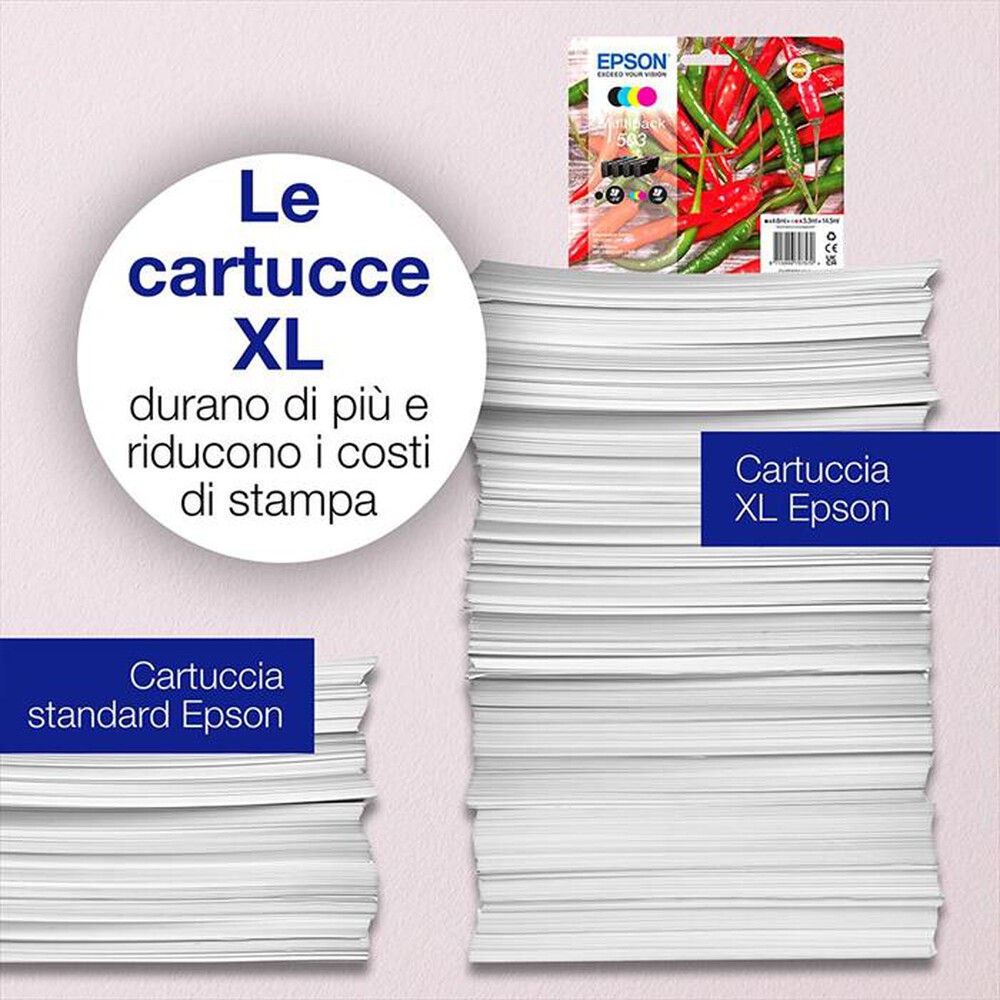 Immagine del prodotto EPSON - INK SERIE PEPERONCINI NERO 503 XL-Nero