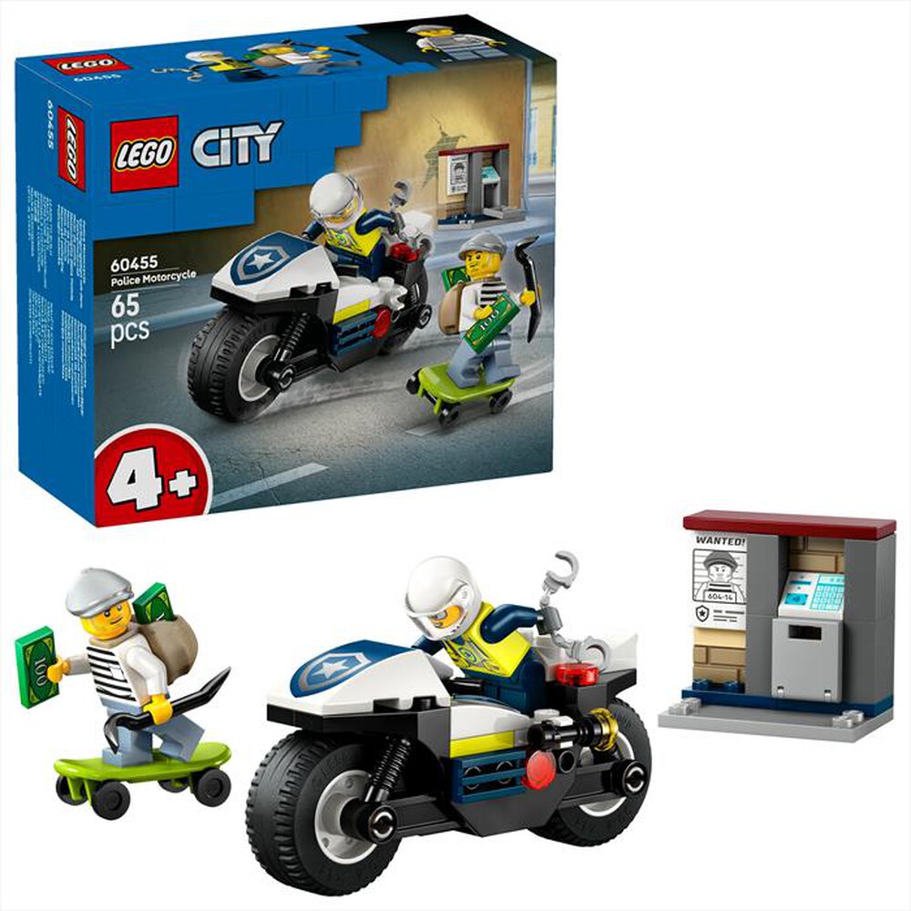 "LEGO - CITY Inseguimento della moto della Polizia - 60455"