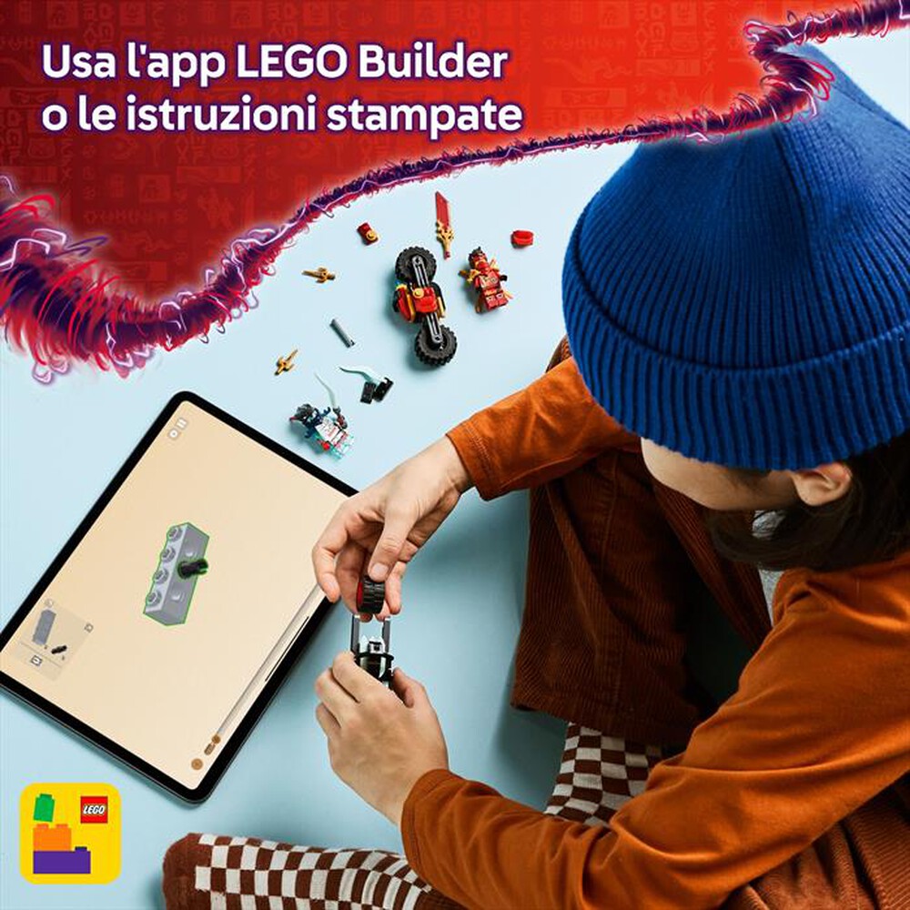 "LEGO - GARA DI VELOCIT SULLA MOTO DI KAI-,"