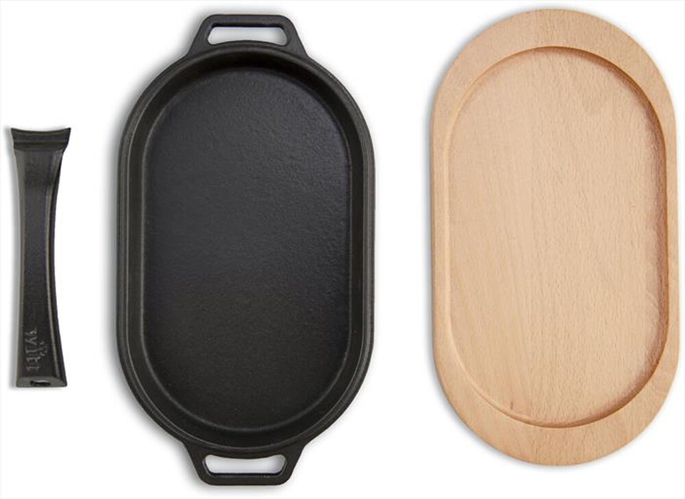 Immagine del prodotto WITT - PADELLA IN GHISA CON BASE IN LEGNO-Black