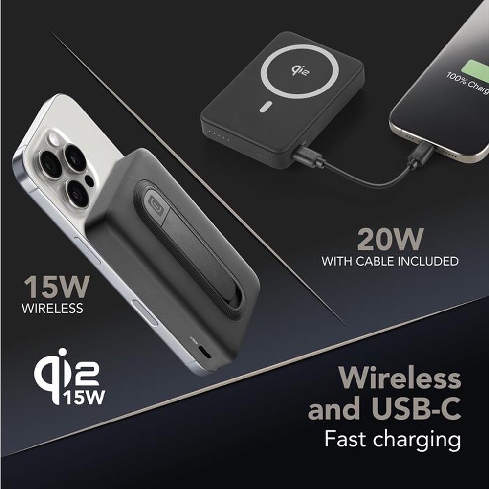 Immagine del prodotto CELLULARLINE - Power bank 10000 mAh MAG 10000 QI2-Nero