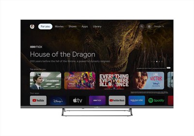 SMART TECH - Smart TV LED UHD 4K 55" 55QG02V-GRIGIO