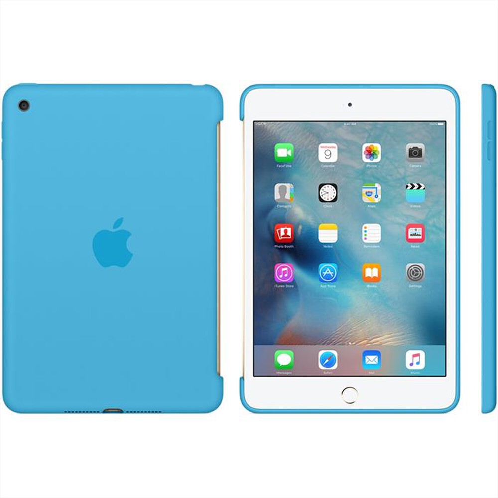 "APPLE - Custodia in silicone per iPad mini 4-Azzurro"