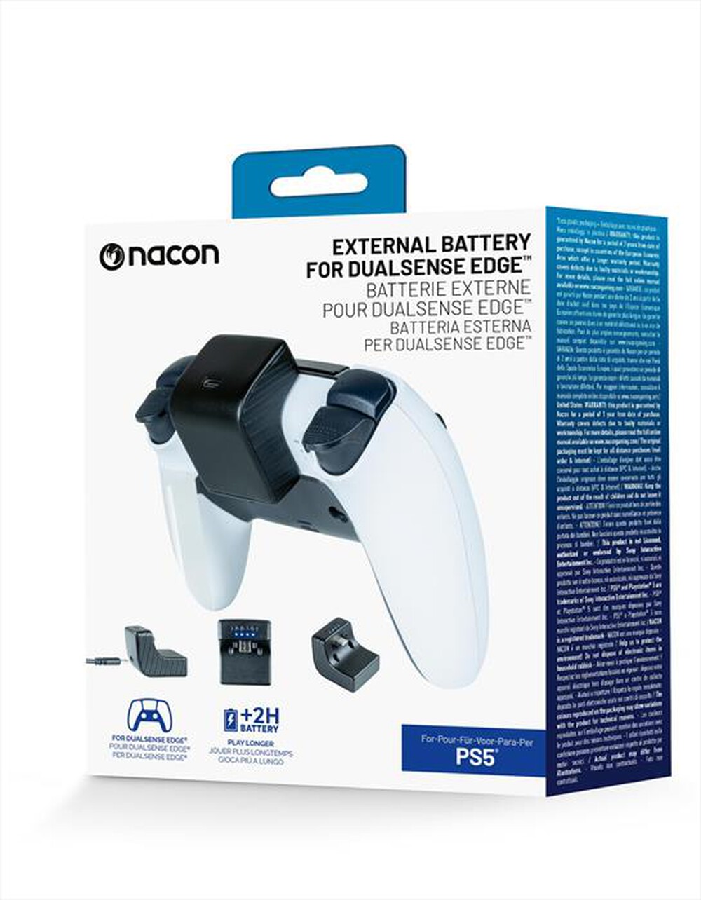 "NACON - BATTERIA ESTERNA PER CONTROLLER DUALSENSE EDGE-Nero"
