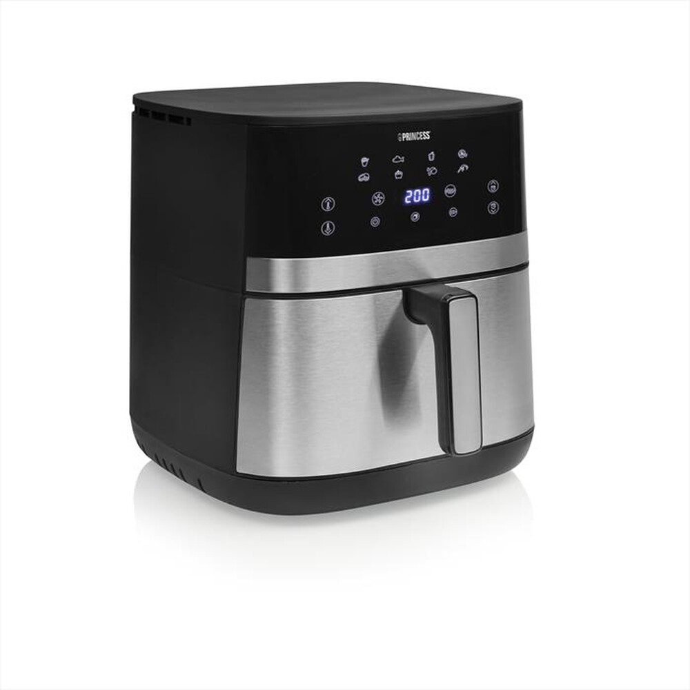 PRINCESS - Friggitrice ad aria AEROFRYER 7L DUALHEAT-NERO / PLASTICA / ACCIAIO
