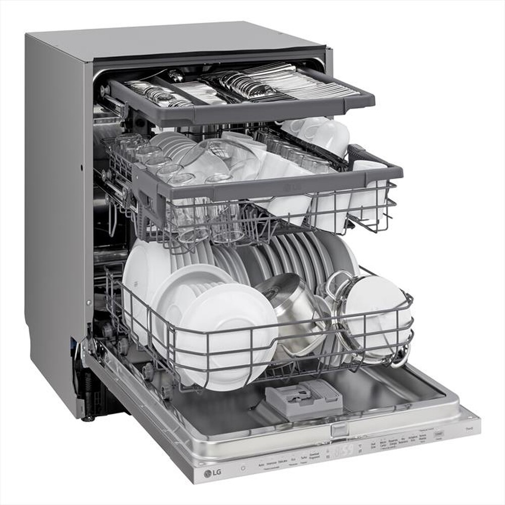 "LG - Lavastoviglie QUADWASH DB243TX Classe D 14 cop-Noble Steel"