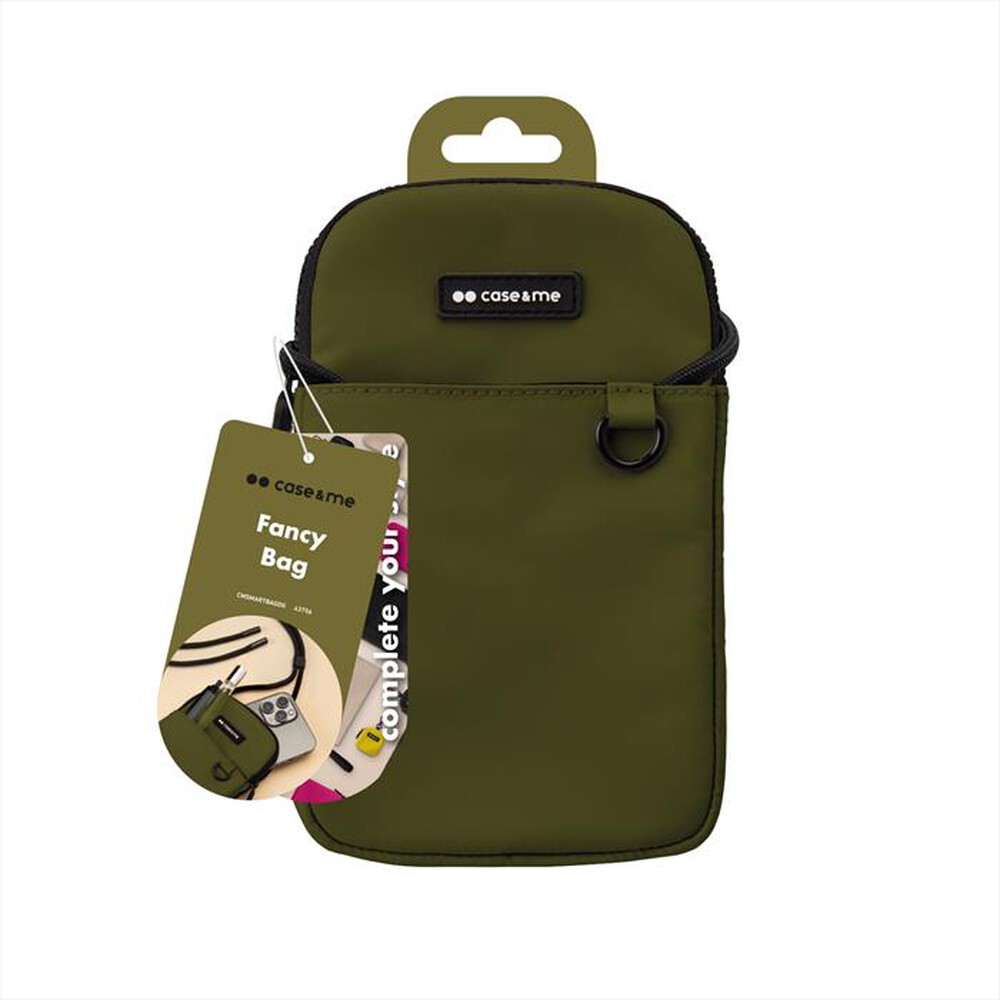 "CASEME - Crossbody bag nylon CMSMARTBAGDG-Verde Scuro"