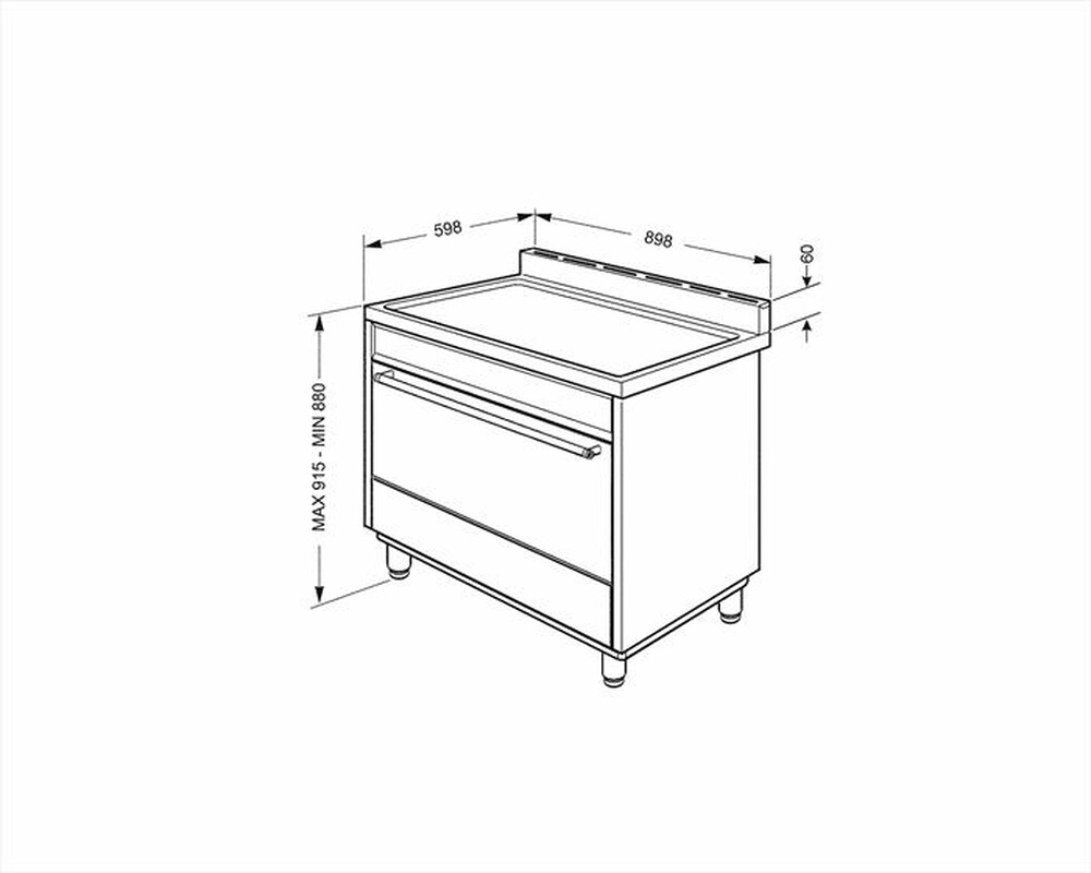 Immagine del prodotto SMEG - Cucina a gas B901GMXI9 Classe A-Inox