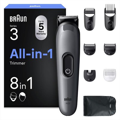 BRAUN - Rasoio AIO 3540-GRIGIO