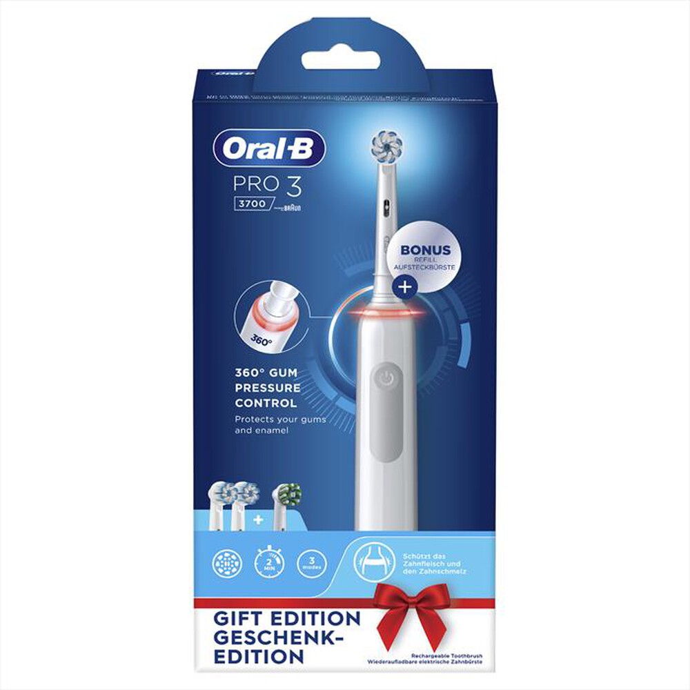 "ORAL-B - Spazzolino elettrico PRO 3 3700-Bianco"