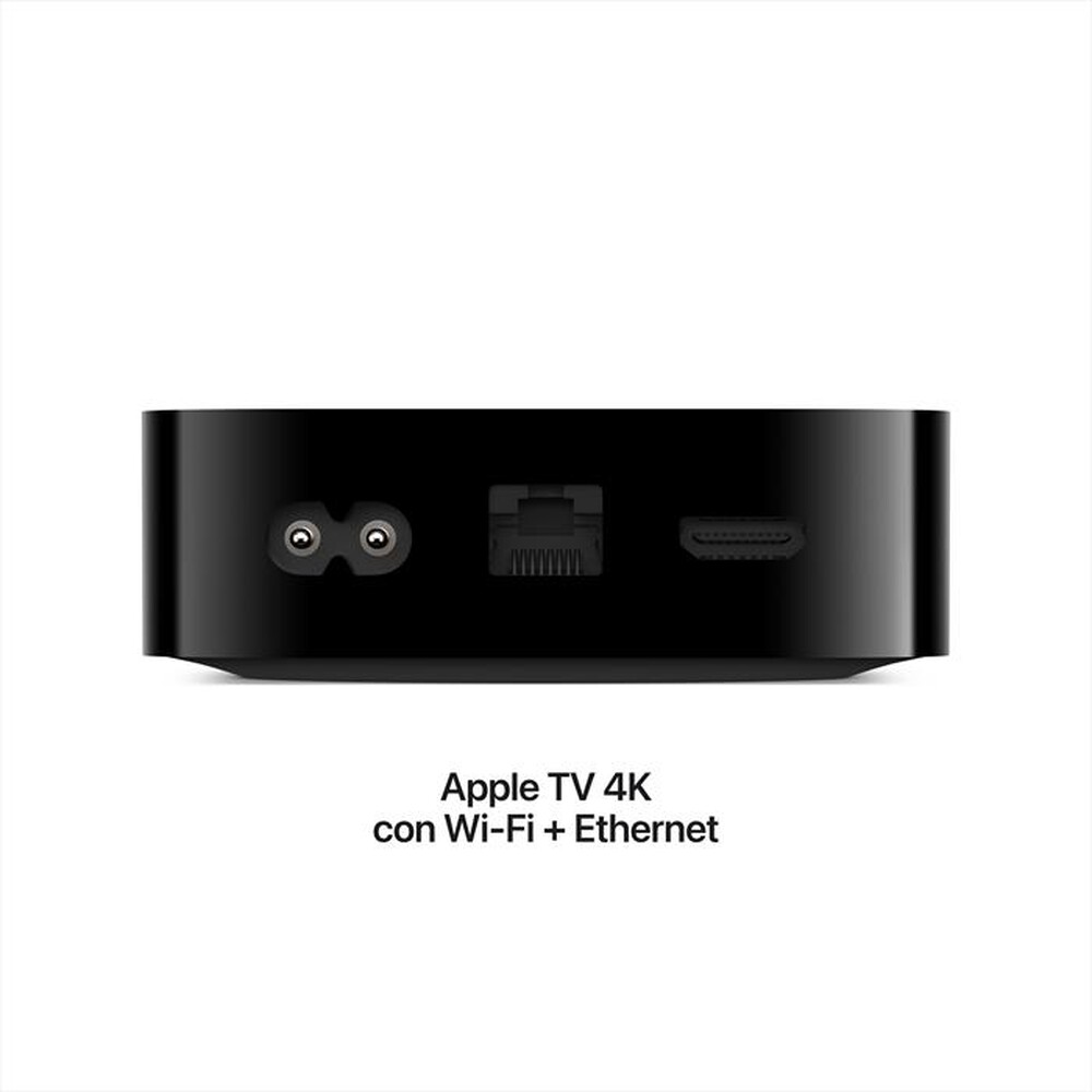 "APPLE - TV 4K WI-FI + ETHERNET CON 128GB DI ARCHIVIAZIONE-Nero, Argento"