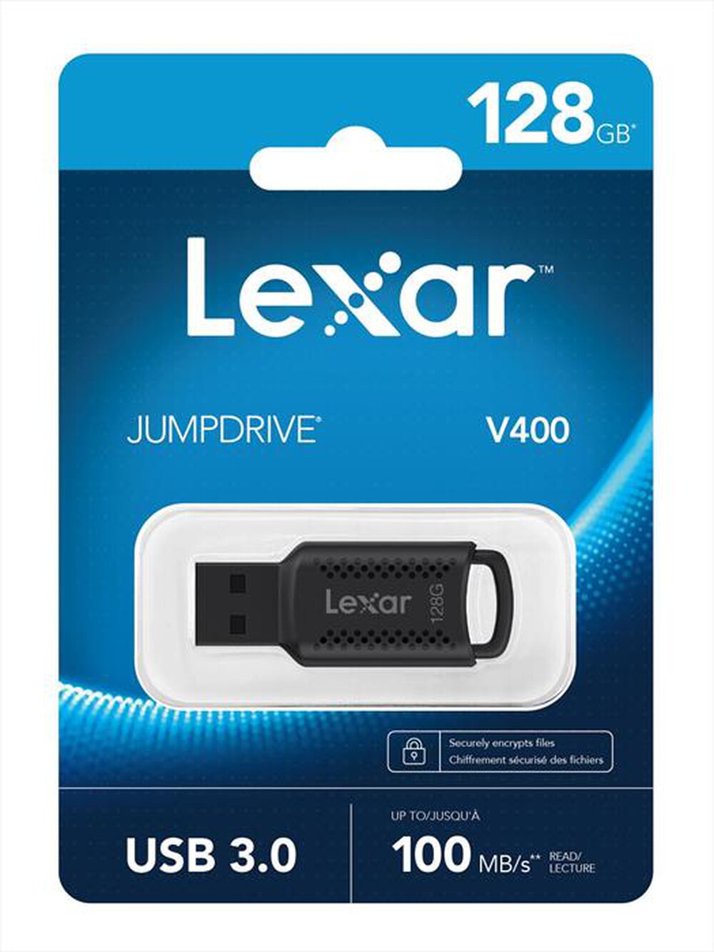 "LEXAR - Memoria JUMPDIRVE V400 128GB-Black"