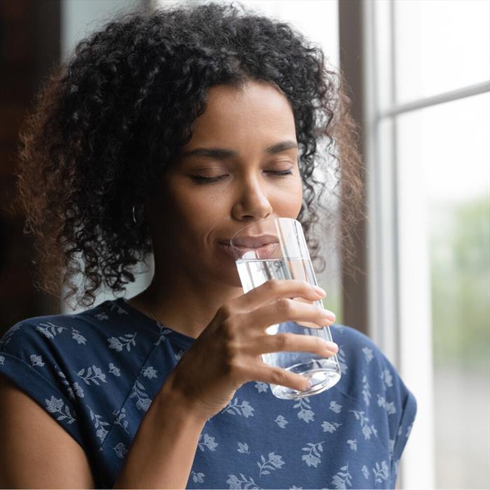 "BRITA - Caraffa filtrante CARAFFA IN VETRO-Bianco/Trasparente/azzurro"