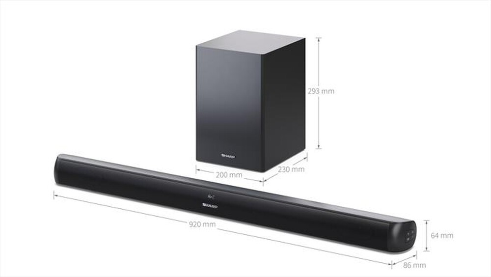 "SHARP - Soundbar HTSBW202-Nero"