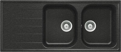 SCHOCK - Lavello lineare LITD200A51N 2 vasche-Antracite