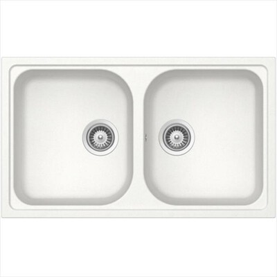 SCHOCK - Lavello lneare FORMHAUS N200 2 vasche-Bianco