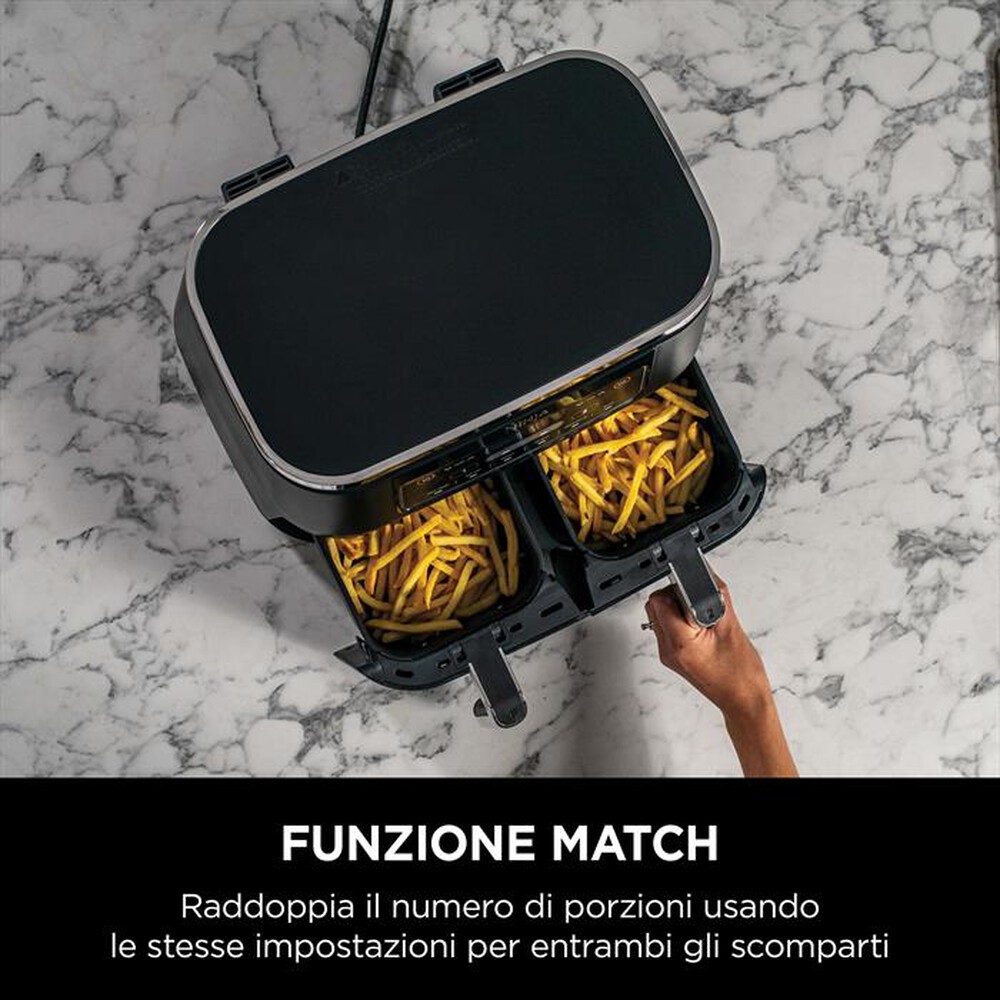 "NINJA - Friggitrice ad aria DUAL ZONE 7,6L AF300EU-nero"