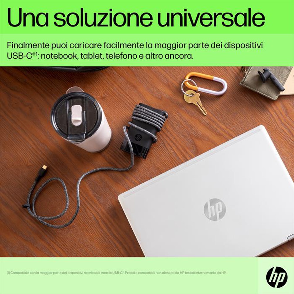 "HP - ALIMENTATORE USB-C DA 65 W-Nero"