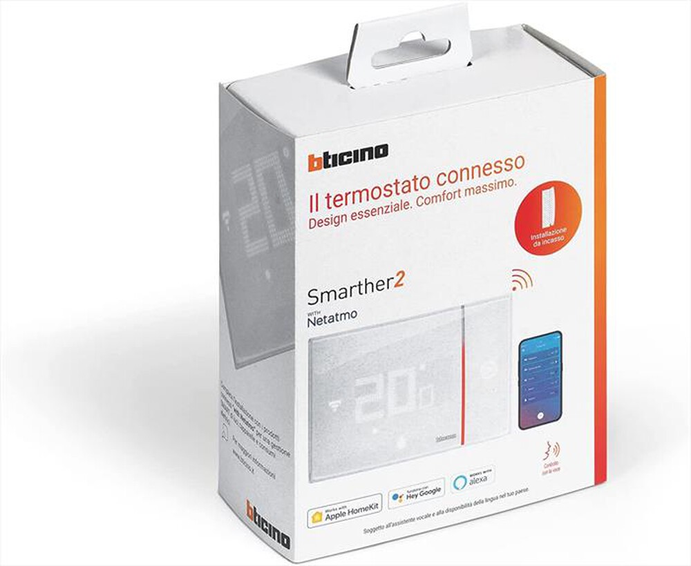 "BTICINO - SMARTHER2 + ROUTER FASTWEB + SIM DA INCASSO-White"