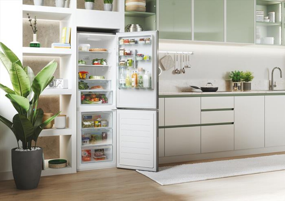 "CANDY - Frigorifero combinato CCE4T618DX Classe D 341 lt-Silver"
