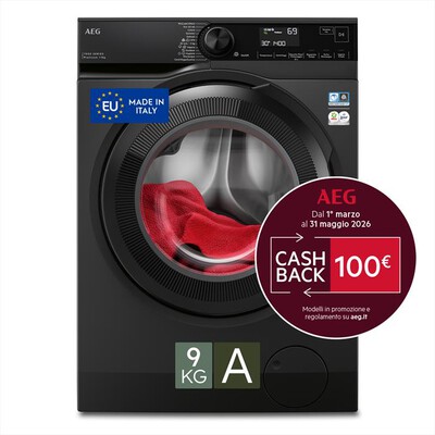AEG - Lavatrice LR7BLACK 9 Kg Classe A-Nero