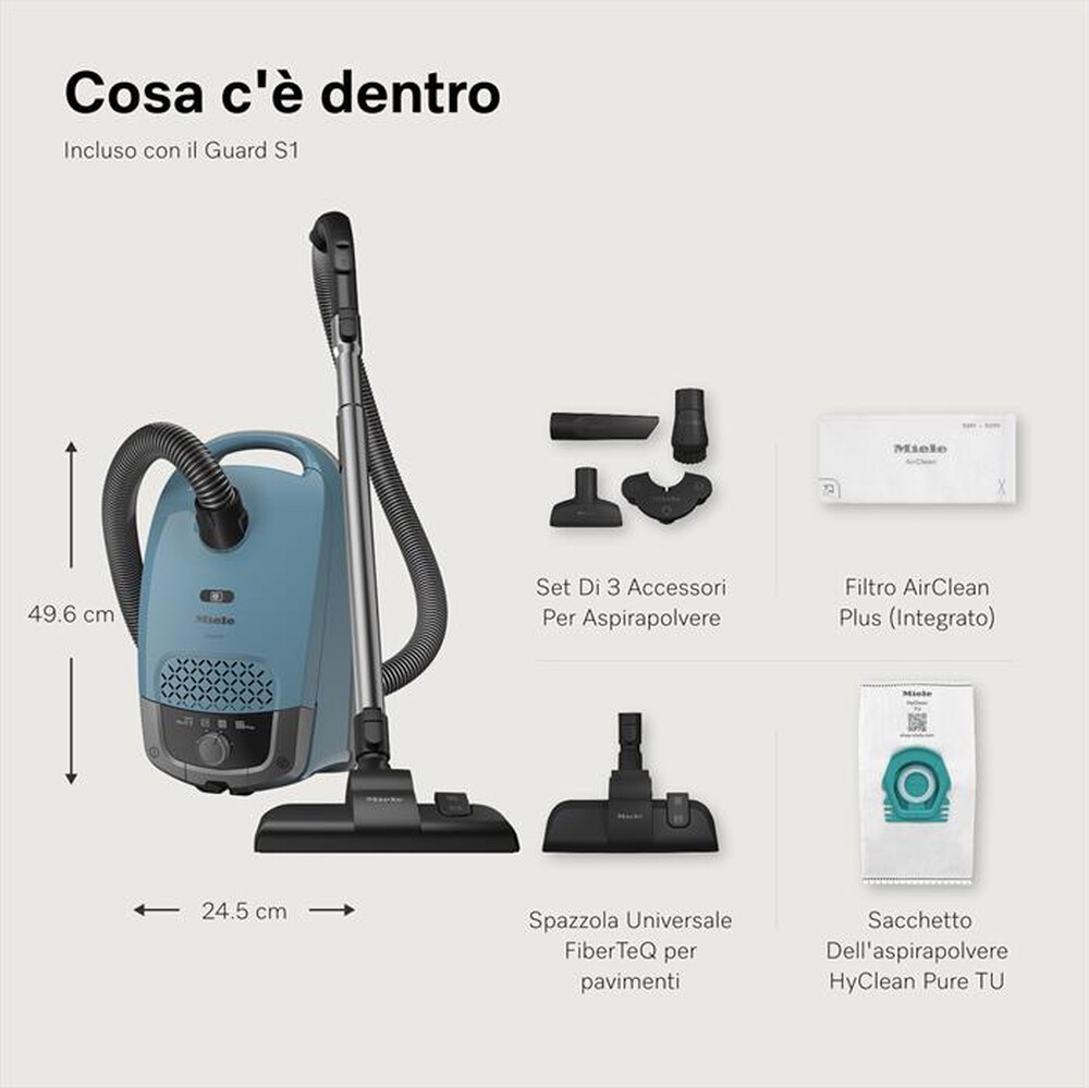 Immagine del prodotto MIELE - Aspirapolvere a traino GUARD S1-Blu nordico