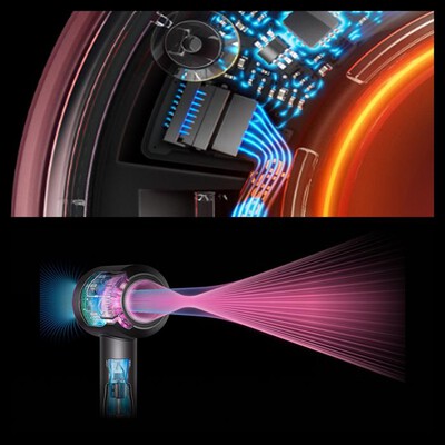 DYSON - Asciugacapelli SUPERSONIC NURAL LISCI-RED VELVET AND GOLD