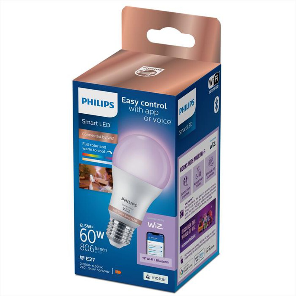 "PHILIPS - SMART LED SGOCC.SMER.COLOR 60W E27-Bianco"